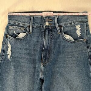 Frame Denim Le Sylvie Slender Straight Heritage Jean in Jonie size 26